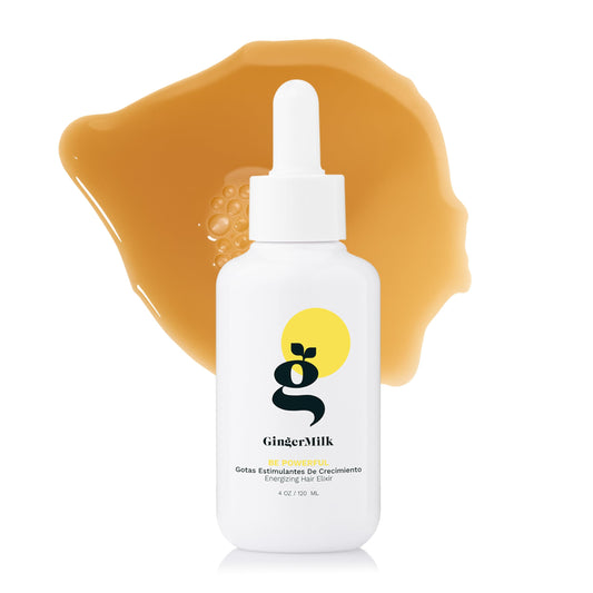 Ginger Milk Natural Care ginger root extract bottle supports scalp nourishment.