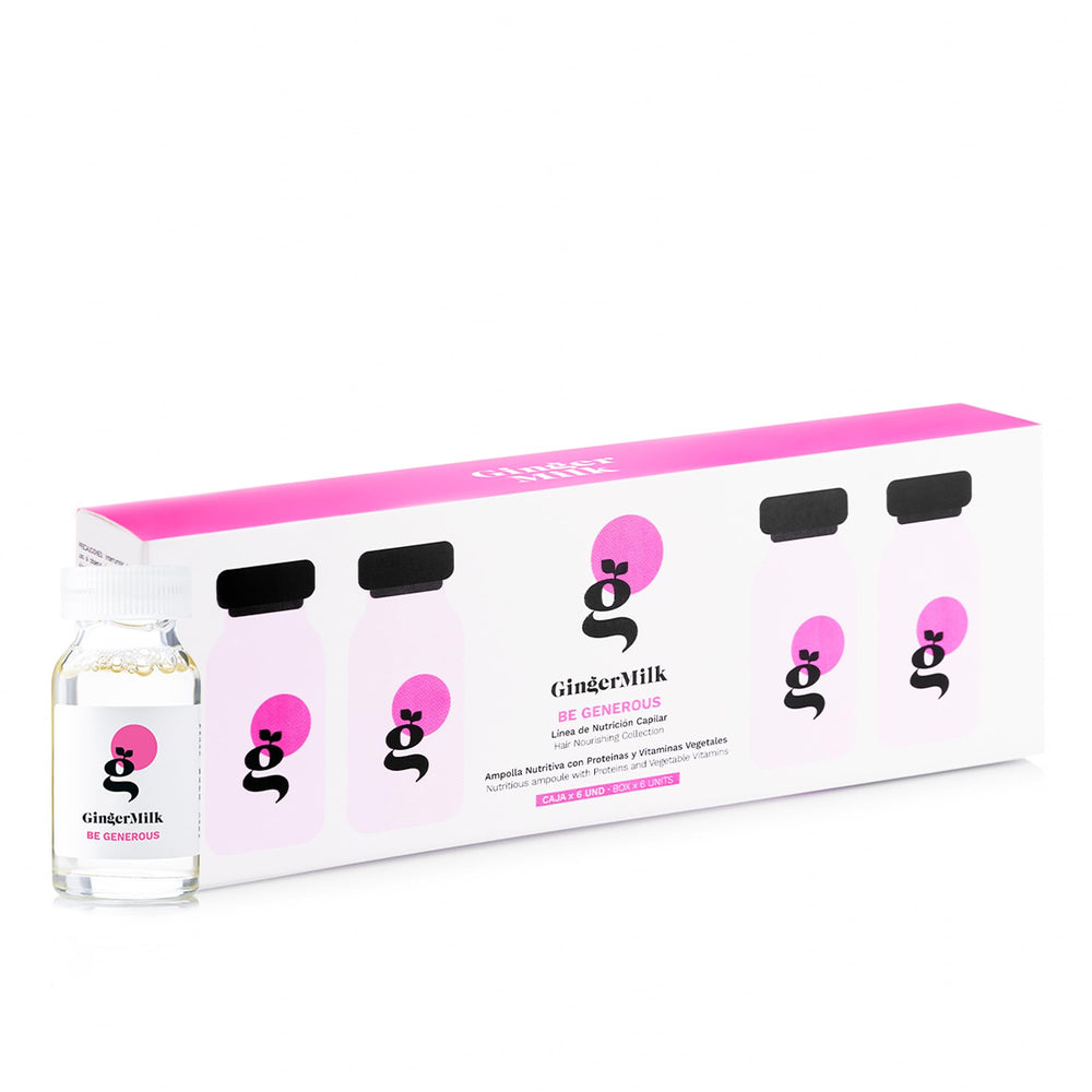Ginger Milk Nutritive Ampoule revives dull hair with a silky feel.