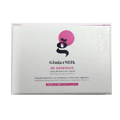 Ginger Milk Nutritive Ampoule pack display showing easy, no-rinse use.