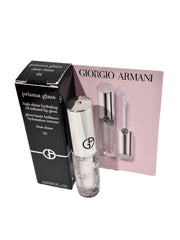 GIORGIO ARMANI Prisma Glass gloss applicator close-up showing smooth, even coverage