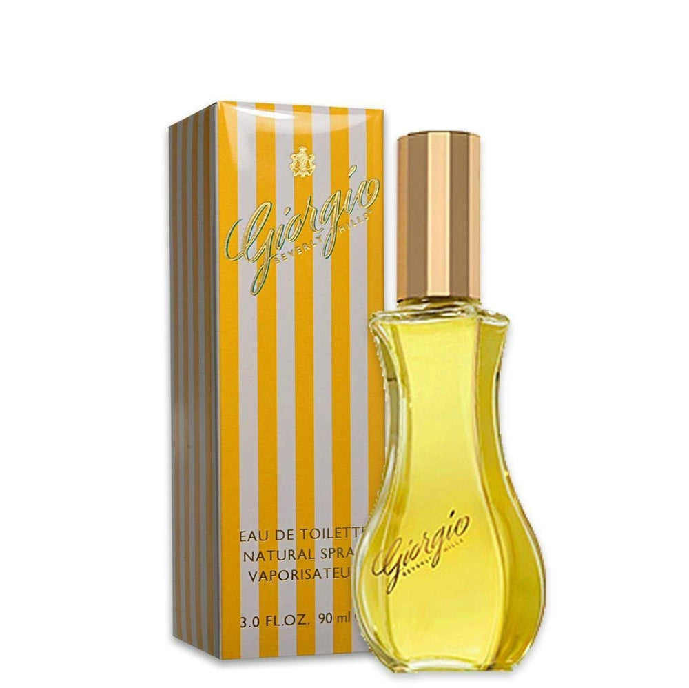 GIORGIO BEVERLY HILLS eau de toilette spray 3oz bottle—lasting, refined scent for daily wear.