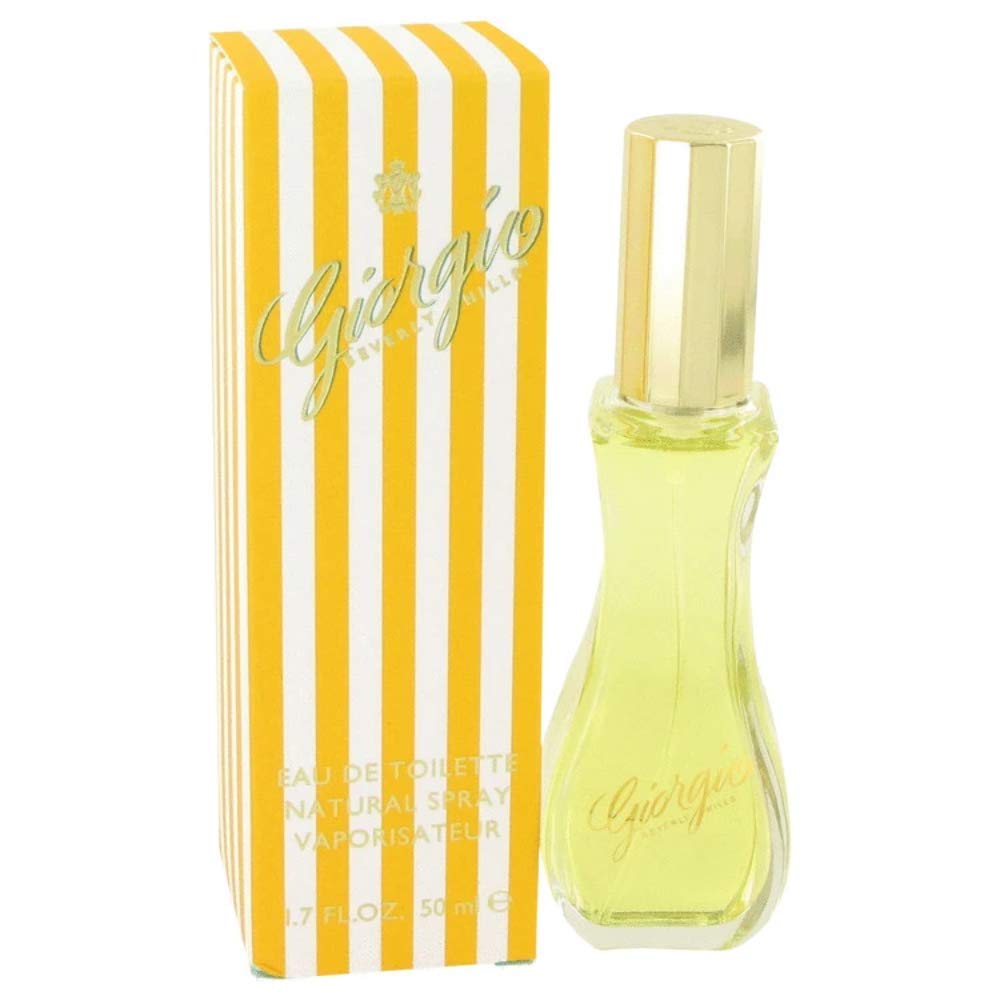 GIORGIO BEVERLY HILLS Giorgio Yellow EDT bottle front view, versatile everyday fragrance.