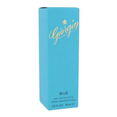 Giorgio Blue on wrist demonstrates light sillage and all-day freshness.