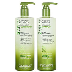 Giovanni 2Chic Ultra-Moist avocado shampoo bottle delivers lasting moisture.