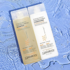 Hair care scene showing hydrated strands using Eco Chic 50:50 set