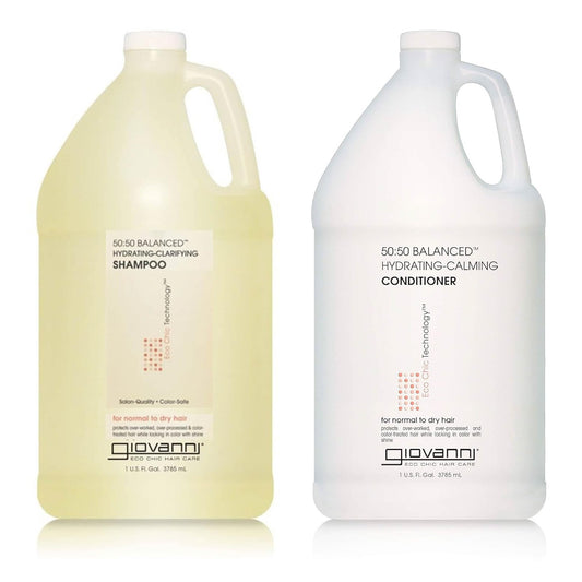 Giovanni Eco Chic 50:50 shampoo bottle pour for quick daily cleansing