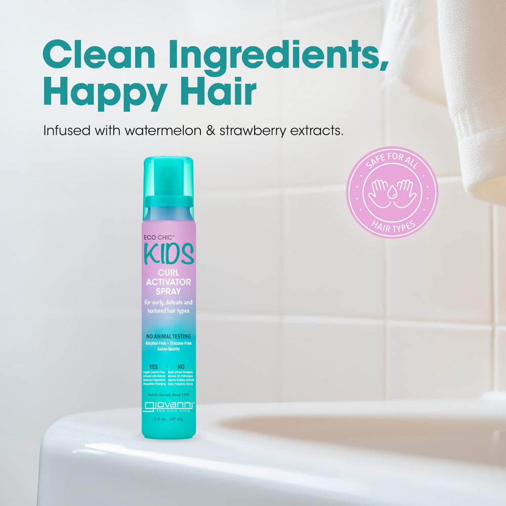 Giovanni Eco Chic Kids Curl Activator Spray defining curls for kids’ hair texture
