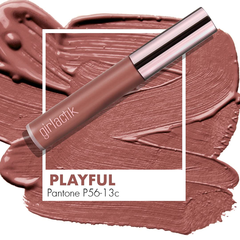 Girlactik Allure close-up reveals pigmented rosy pink shade.