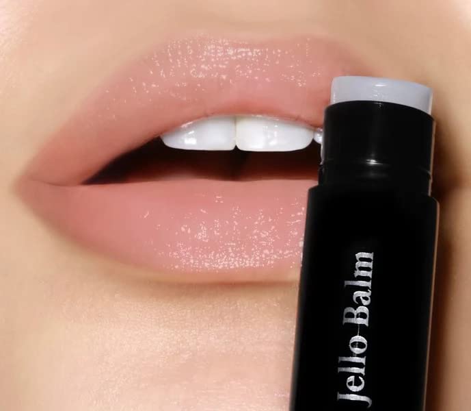 Girlactik Jello Gloss Balm on lips with a smooth, glossy finish