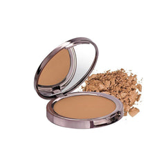 Girlactik Matte Bronzer Cabo Fair brush application for seamless contour