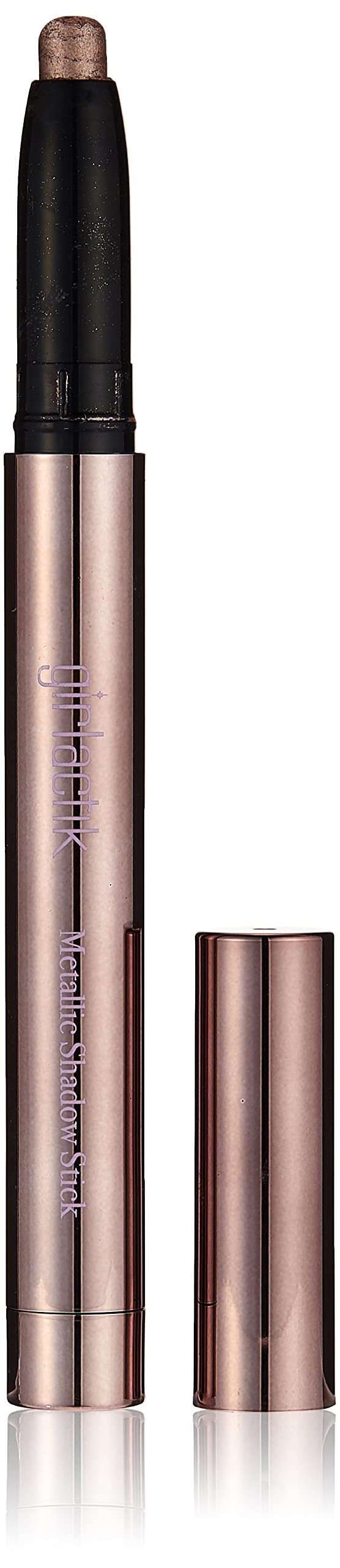 Girlactik Shadow Stick Sateen swatch showing creamy, buildable color