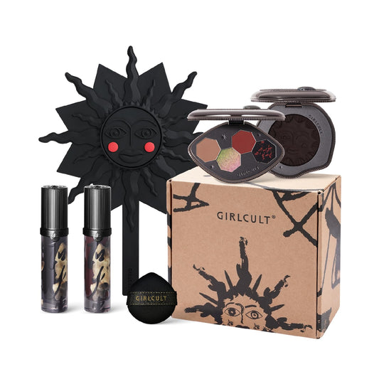 GIRLCULT 5-in-1 makeup kit eyeshadow quad for versatile day-to-night looks.