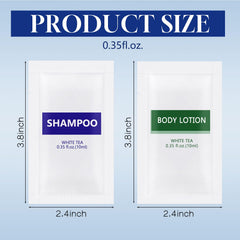Gisdo 0.35 oz single-use pouches keep toiletries hygienic during travel.