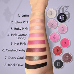 Giselle matte eyeshadow palette enables bold or neutral eye definitions