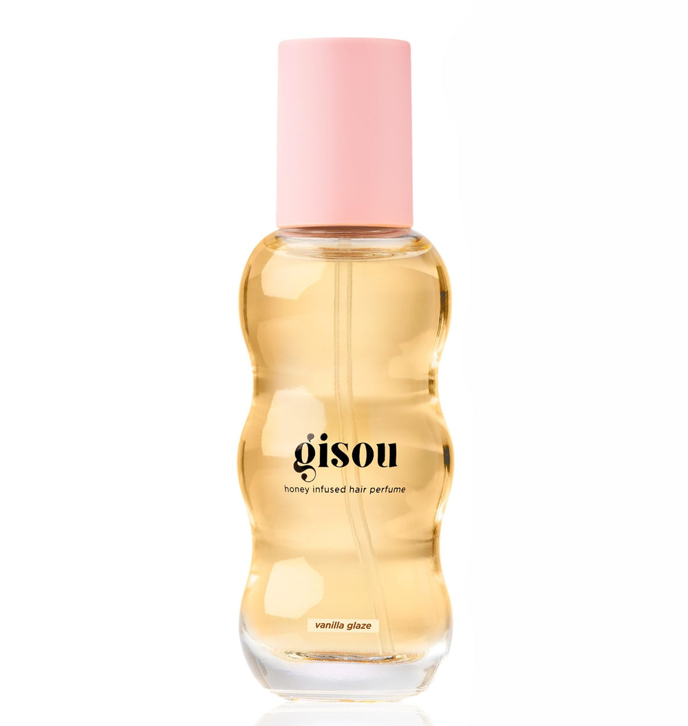 Gisou Hair Perfume Mini Vanilla Glaze bottle for light, lasting fragrance.