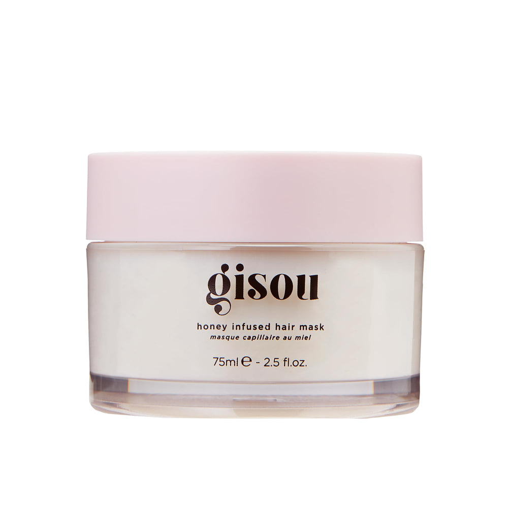 Gisou Honey Infused Hair Mask travel-size bottle for on-the-go hydration