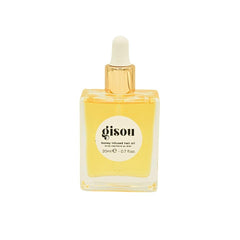 Gisou Honey Infused Hair Oil nourishes and locks in moisture for lasting shine.