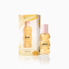 Gisou Honey Infused Hair Perfume on styled hair with shine