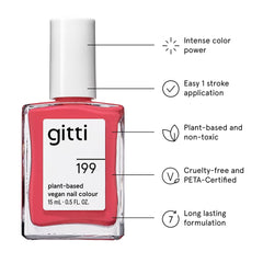 Gitti Rose Petals swatch shows vibrant color and smooth finish.
