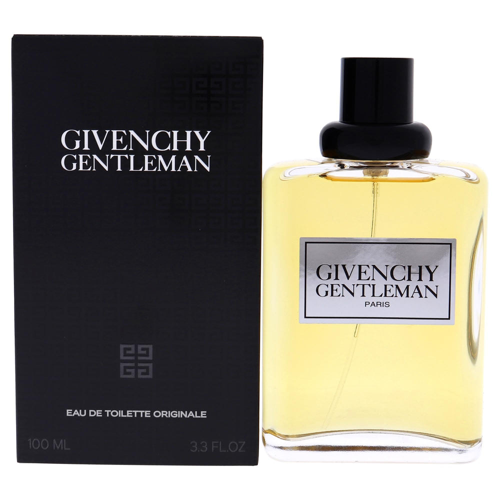 Givenchy Gentleman EDT bottle close-up for refined evening wear.