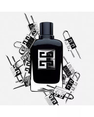 Givenchy Gentleman Society spray on skin suggests lasting scent and confidence.