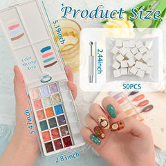 GJYUQHUA 18-color gradient gels for seamless ombre nails.