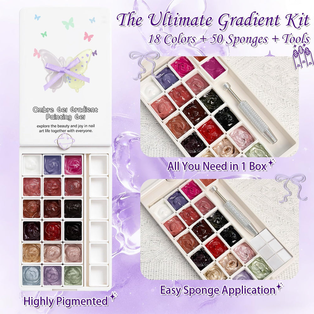 GJYUQHUA soft nail sponges ensure smooth color blending