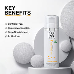 GK HAIR heat protection supports styling on sweaty days or during workouts.