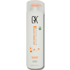 GK HAIR Balancing Shampoo bottle front showing balanced cleansing for scalp