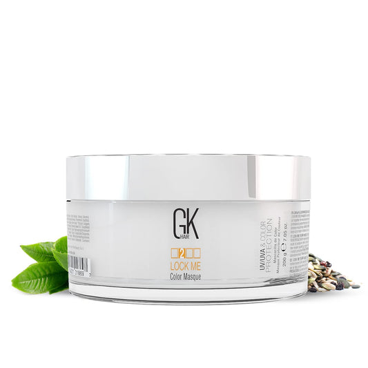 GK Hair Masque bottle pour for deep conditioning that nourishes hair