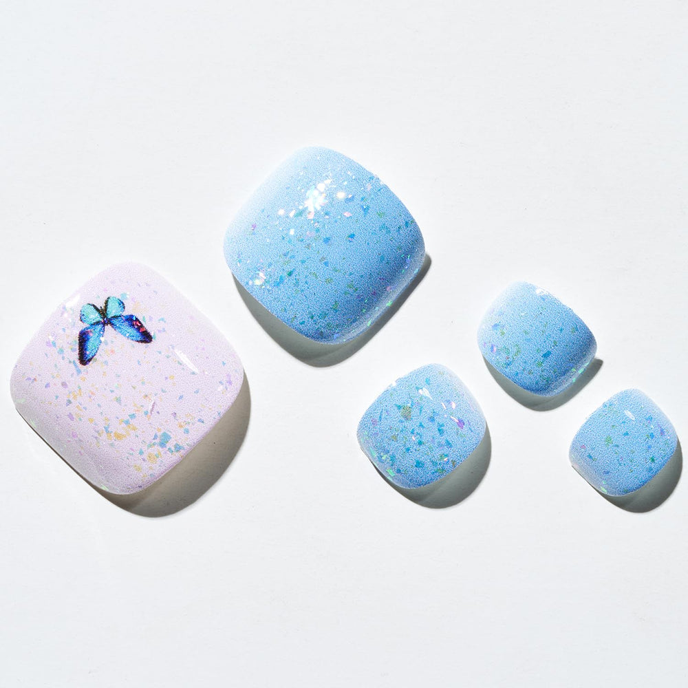 GLAMERMAID press-on nails showing a salon-quality manicure at home