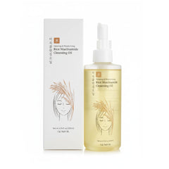 Glamfox Rice Niacinamide Cleansing Oil bottle for makeup removal and hydration