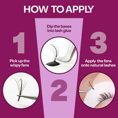 Glamgaze fast-application wispy fans help speed up lash sessions