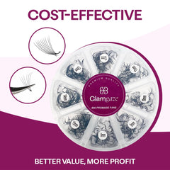 Glamgaze soft, lightweight fans deliver comfortable density
