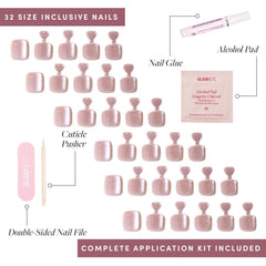 Glamnetic 32 nails in 16 sizes for a tailored fit