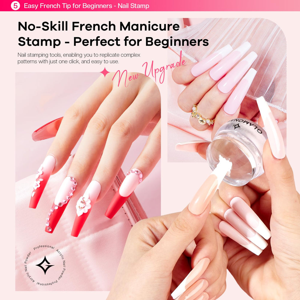 Glamonade acrylic brush for smooth, even acrylic application