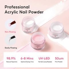 Glamonade acrylic nail tips box provides ready-to-use extensions