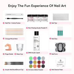 Glamonade glitter sets offer versatile finishes for creative nails