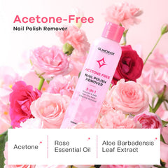 Glamonade non-acetone formula removes gel polish gently, reducing drying risk.