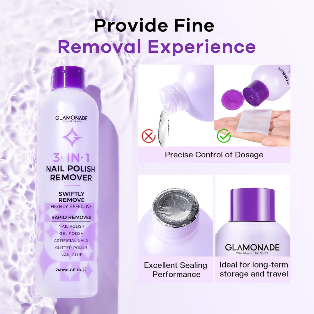 Glamonade packaging presents a complete kit for convenient home nail care