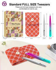GlamTweeler matte finish stainless steel tweezers durability