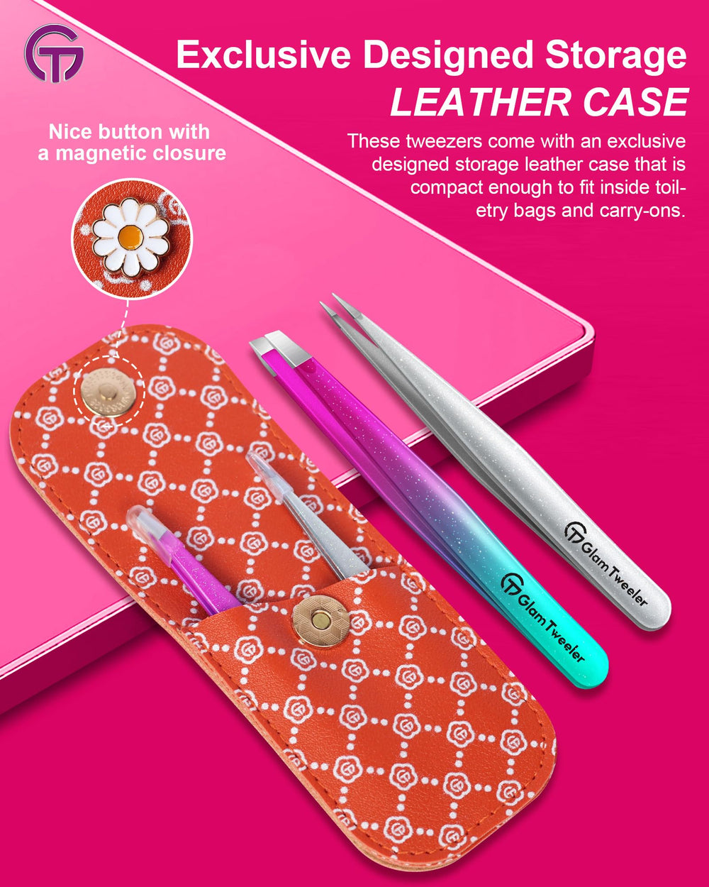 GlamTweeler travel case keeps tools organized on the go