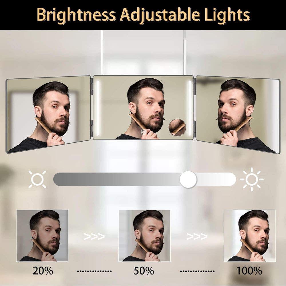 GLDDAO three-fold design mirrors a wide view while staying portable.