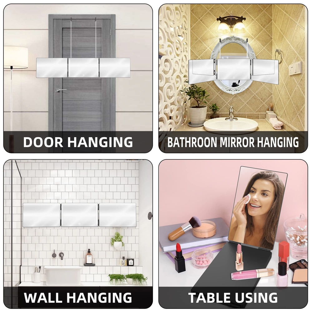 GLDDAO USB rechargeable mirror for convenient cordless use at home or travel.