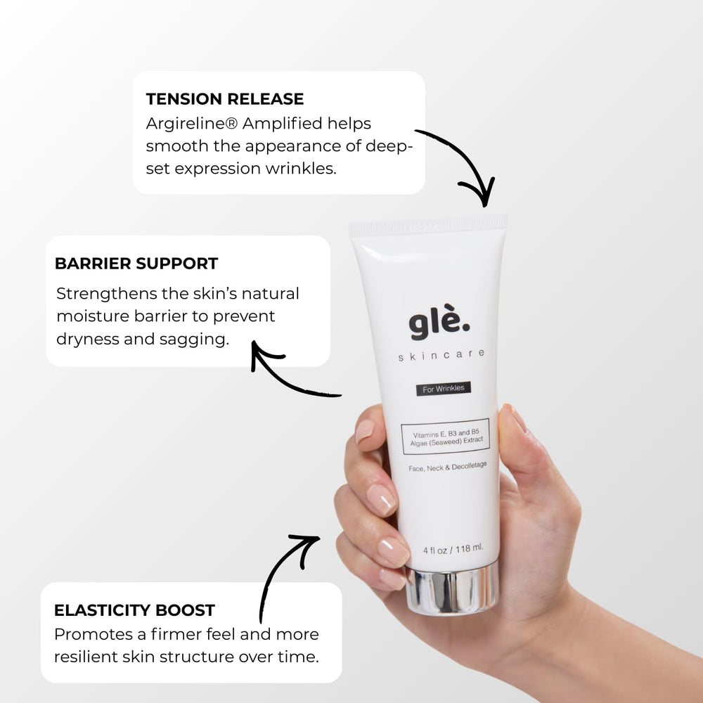 Gle Skincare algae extract imagery emphasizes marine skin nourishment