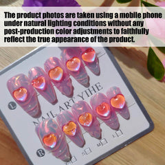 Gleamrain almond shape nails in size M for medium nail fit