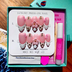 Gleamrain handmade nails suit casual and formal outfits.