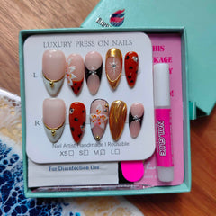 Gleamrain almond nails pair well with casual or formal outfits for versatile styling.