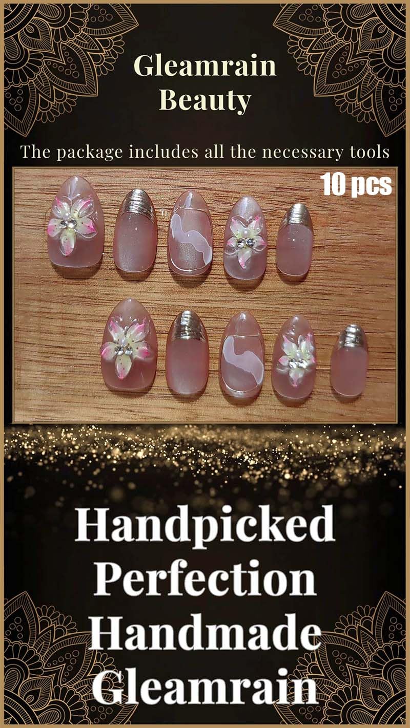 Gleamrain nails packaging showcases premium quality.