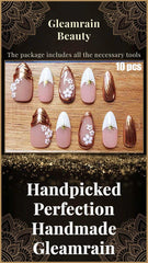 Gleamrain nails versatile design for casual and formal styles